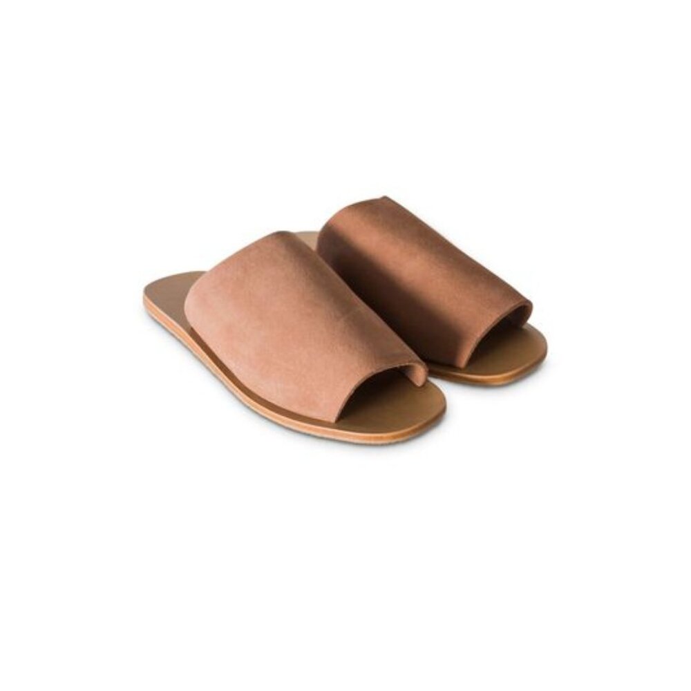 St Agni Suede Leather Sandals (Clay)